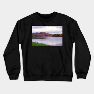 Adirondack Chairs in the Adirondacks. Mirror Lake Lake Placid NY New York Mountain Crewneck Sweatshirt